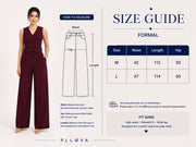 VELORA WIDE PANTS – BURGUNDY
