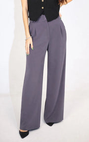 VELORA WIDE PANTS – CHARCOAL