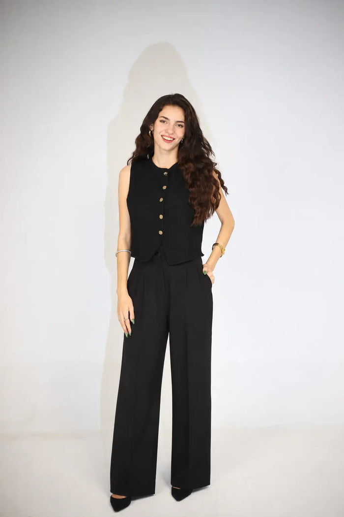 VELORA WIDE PANTS – BLACK