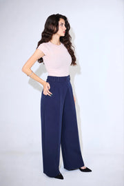 VELORA WIDE PANTS – NAVY