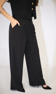 VELORA WIDE PANTS – BLACK